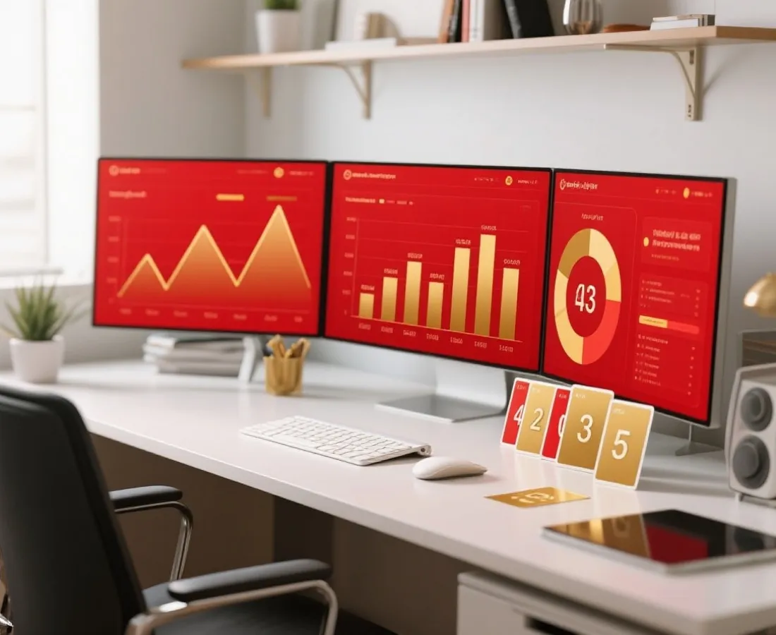 K3选号分析图表与数字卡片界面